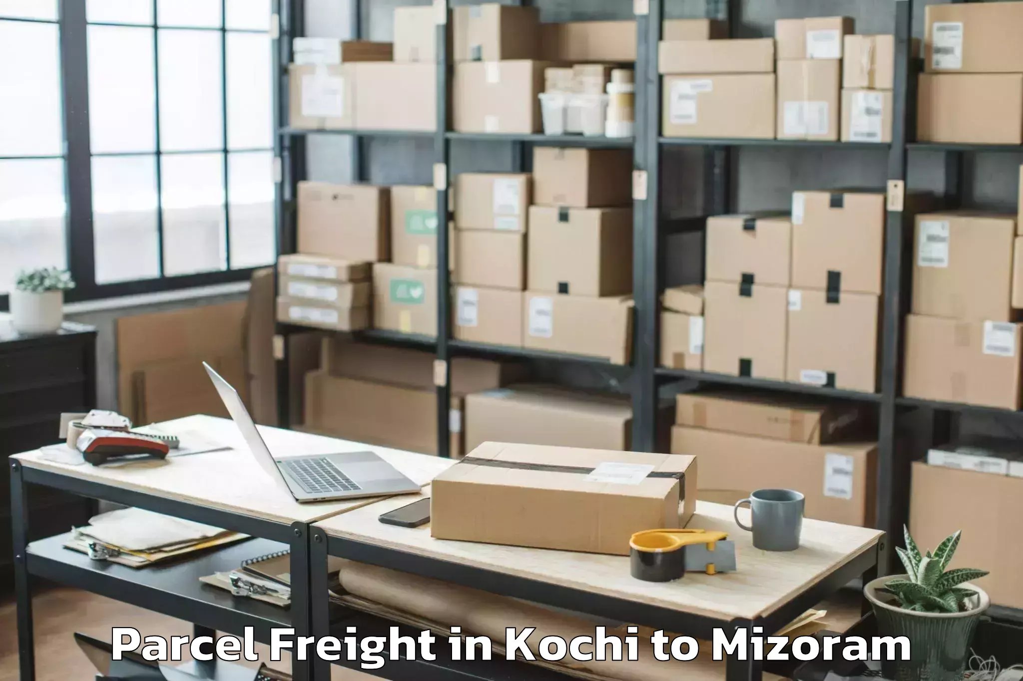 Book Kochi to Hnahthial Parcel Freight